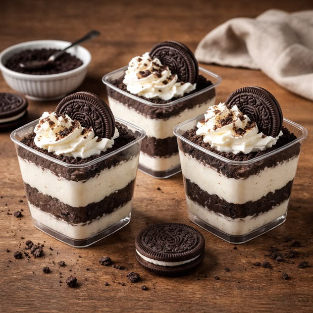 Postre choco oreo en vaso para vender